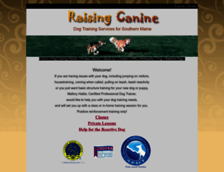 raisingcaninemaine.com screenshot