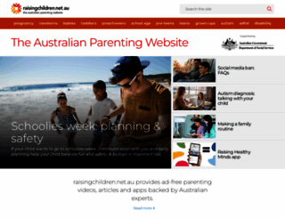 raisingchildren.net.au screenshot