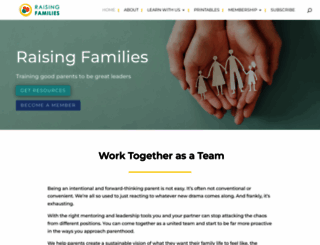 raisingfamilies.org screenshot