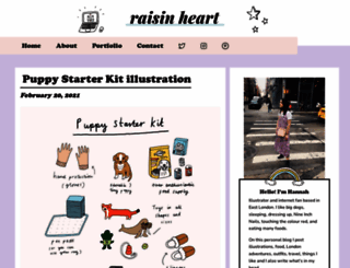 raisinheart.com screenshot