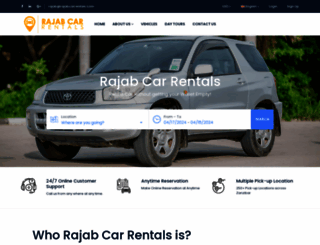 rajabcarrentals.com screenshot