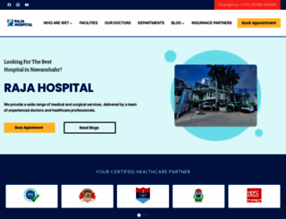 rajahospital.com screenshot