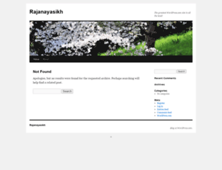 rajanayasikh.wordpress.com screenshot