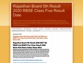 rajasthan5thresult2019.blogspot.com screenshot