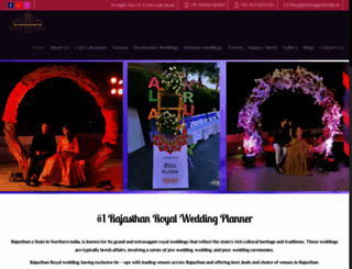 rajasthanroyalweddings.com screenshot