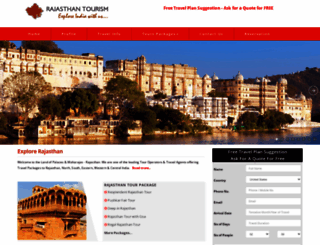 rajasthantourism.com screenshot