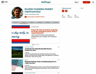 rajeshcpandey.hubpages.com screenshot
