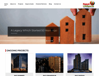 rajeshlifespaces.com screenshot