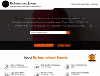 rajinternationalexports.net screenshot