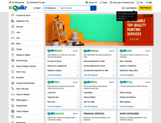 rajkot.quikr.com screenshot