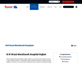 rajkot.wockhardthospitals.com screenshot