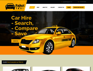 rajkottaxi.co.in screenshot