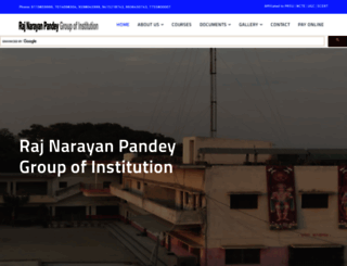 rajnarayanpandeypgcollege.com screenshot