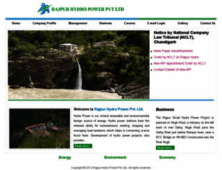 rajpurhydro.com screenshot