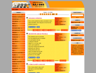 rajsms.cz screenshot