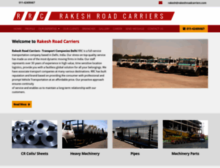 rakeshroadcarriers.com screenshot