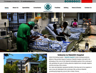 rakshithhospital.com screenshot