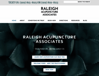 raleighacupunctureinc.com screenshot