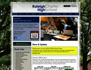 raleighcharterhs.org screenshot