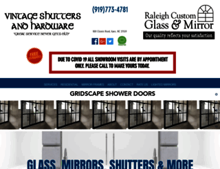raleighcustomglassandmirror.com screenshot