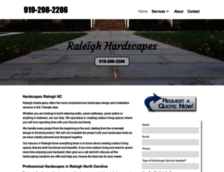 raleighhardscapes.com screenshot
