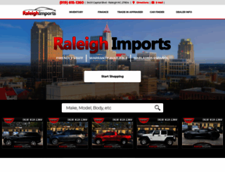 raleighimports.com screenshot