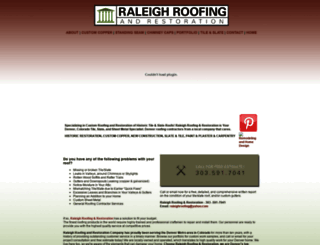 raleighroofing.com screenshot