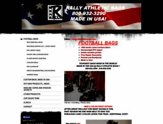rallyathleticbags.com screenshot