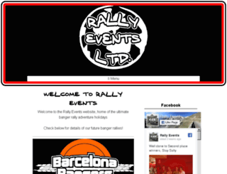 rallyevents.co.uk screenshot