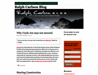 ralphcarlsonblog.com screenshot