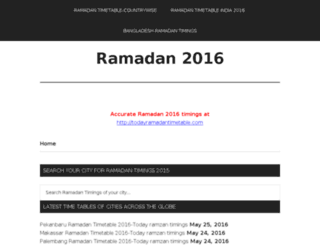 ramadantimetable2014.com screenshot