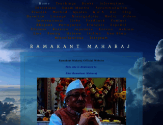 ramakantmaharaj.net screenshot