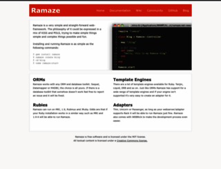 ramaze.net screenshot