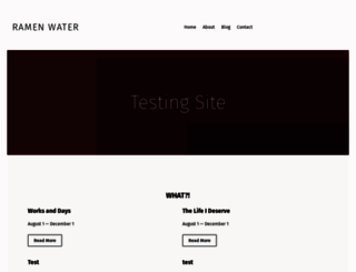 ramenwater.com screenshot