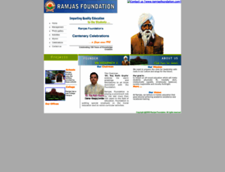 ramjasfoundation.com screenshot