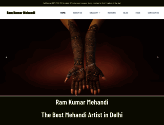 ramkumarmehandi.com screenshot