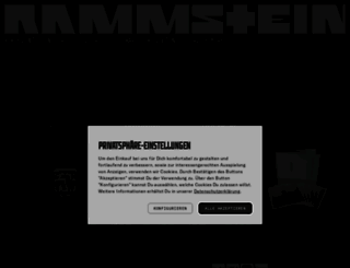 rammsteinshop.com screenshot