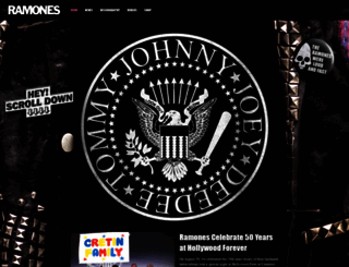 ramones.com screenshot