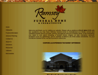 ramseyfuneral.com screenshot