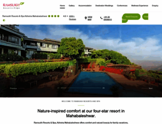 ramsukhresorts.com screenshot