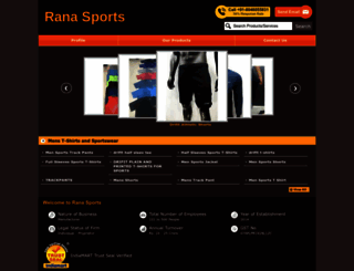 ranasports.co.in screenshot