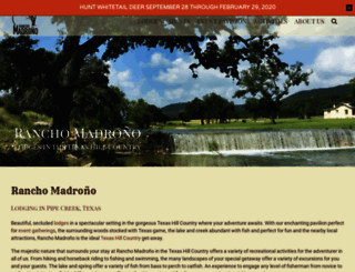ranchomadrono.com screenshot