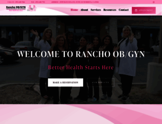 ranchoobgyn.com screenshot