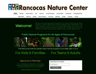 rancocasnaturecenter.org screenshot