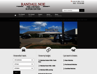 randallnoeusedcars.com screenshot