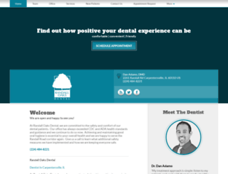 randalloaksdental.com screenshot