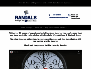 randalswroughtiron.com screenshot