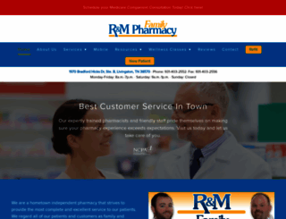 randmfamilypharmacy.com screenshot