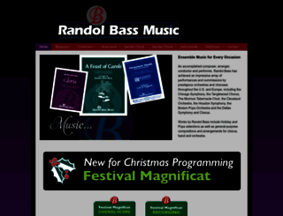 randolbassmusic.com screenshot