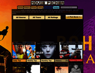 random-movie-picker.com screenshot